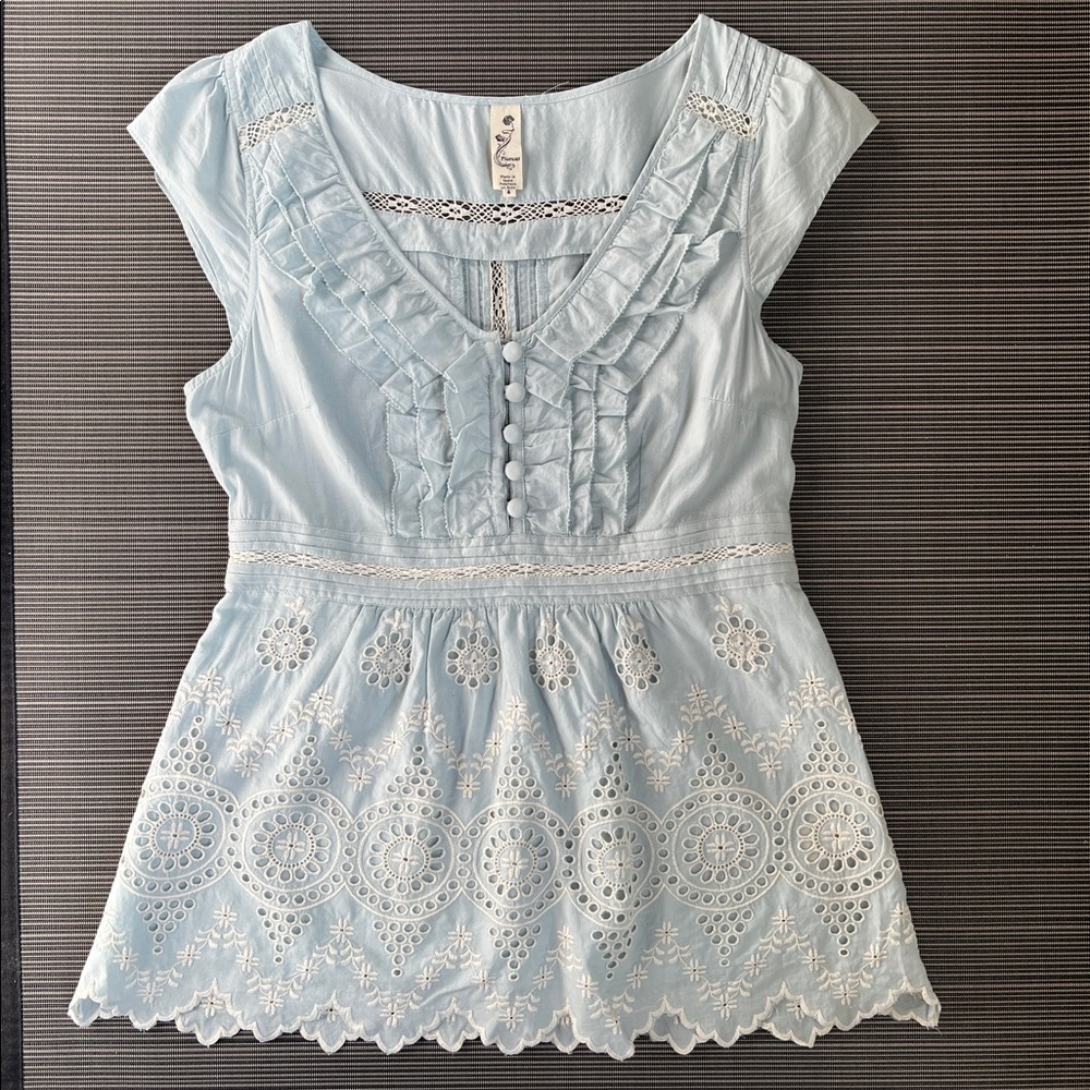 *gently worn* Anthropologie Floreat eyelet top (size 4)